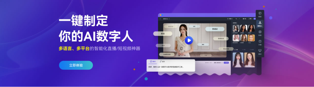 AI數字人,數字人直播,數字人AI